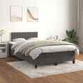 Boxspringbett mit Matratze Bettgestell Polsterbett Lattenrost Bett Samt vidaXL