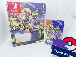 Nintendo Switch 64GB OLED Konsole Splatoon 3 Edition Box Gebraucht Top