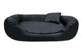 Hundebett XL Hundesofa Hundeliege Hundekissen Hundekorb Katzenbett schwarz