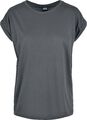 Urban Classics Ladies Extended Shoulder Tee Frauen T-Shirt charcoal XL