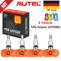 4 x Autel MX-Sensor 433 MHz Universal Reifendruck Sensor TPMS RDKS Programmier