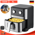 XXL Airfryer Fritteusen Friteuse Heißluftfritteuse Heißluftofen Pommes 6L Neu