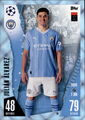Champions League 2023 2024 Trading Card 26 - Julian Alvarez - CRYSTAL 23/24