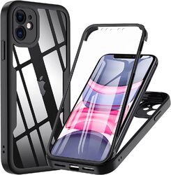 Klar Full Cover 360 Handy Hülle Grad Rundum Silikon Schutz Tasche TPU Case Flach