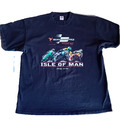 Herren T-Shirt Isle of Man Festival 2012 2XL mit Grafikdruck vorne und hinten