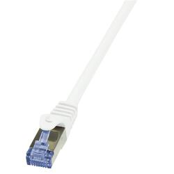 LogiLink Patchkabel PrimeLine Cat.6A S/FTP weiß 50 m RJ45 Netzwerkkabel