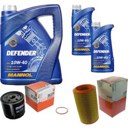 MAHLE Inspektionspaket 7 L MANNOL Defender 10W-40 für Alfa Romeo 156 2.5 V6 24V