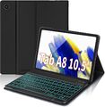 Für Samsung Galaxy Tab A8 10.5 SM-X200/X205/X207 2022 Beleuchtete Tastatur Hülle