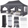 Pavillon 3x3/6m Wasserdicht PopUp Faltpavillon Gartenzelt Partyzelt Faltbar Zelt