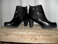 PIER ONE Plateau Stiefeletten 1x getragen Echtes Leder Gr. 40 Schwarz