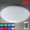 RGB 36W LED Deckenleuchte Sternenhimmel Dimmbar Deckenlampe mit Fernbedienung