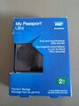 WD 1TB My Passport Ultra Portable externe Festplatte schwarz verpackt mit Kabel