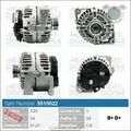 Lichtmaschine generator Meat für OPEL ZAFIRA A / VECTRA C MERIVA CORSA ASTRA H