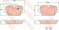 TRW Bremsbelagsatz, Scheibenbremse Hinterachse u.a. für BMW, FIAT, MINI