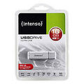 FD 016GB Intenso Ultra Line USB 3.0 / 35R/20W / Alu / silber