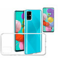 Silikon Schutz Hülle für Samsung Galaxy A71 A715F Handy Case Cover + Glass Folie