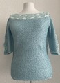 1-2-3 Un Deux Trois NEU T-Shirt Bluse Top Casual Tunika Größe 36 Eisblau