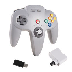 2.4 GHz Wireless N64 Controller Gamepad for Nintendo 64/Switch N64/PC Mac Window