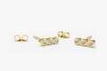 Diamant Ohrstecker Paar Ohrringe River 6 Brillanten VS G-H 0,20ct 14K 585er Gold