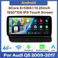 10,25" IPS Android 13 Für Audi Q5 Autoradio GPS Navi 4G WIFI SWC CarPlay DAB+ BT