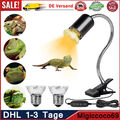 Schildkröten Wärmelampe Reptilien Terrarium Lampe UVA UVB 25+50W Heizlicht 2024