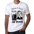 ULTRABASIC Homme Tee-Shirt Santé Et Bières Pour Mes 30 Ans Cheers And Beers For