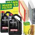 MANN INSPEKTIONSPAKET+MOTUL 5W-30 MOTORÖL passend für 1.6 dci RENAULT TRAFIC 3