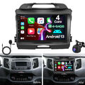 4+64GB Android 13 GPS Navi Autoradio Carplay GPS BT für KIA Sportage 3 2010-2016