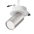 Deckenlampe Deckenleuchte Spotlampe Wohnzimmerleuchte GU10 silber matt verstellb