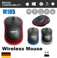 M185 Logi Maus Wireless Schnurlos Mouse Kabellos Funk + USB Empfänger 