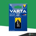 100 x VartaSuper HeavyDuty(Superlife)9V Block E-Block 2022 6F22 Blister Batterie