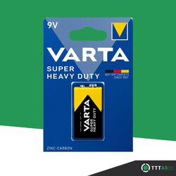 100 x VartaSuper HeavyDuty(Superlife)9V Block E-Block 2022 6F22 Blister Batterie