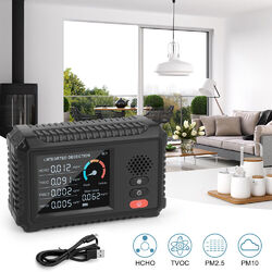 Digital Luftqualitätsmonitor LCD Display CO2 TVOC Messgerät Feuchtigkeitstestebg