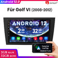 32G Android 13 Wireless Carplay Autoradio GPS Navi WiFi Für VW Golf VI 2008-2012