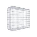 Gabione Steinkorb 100 x 90 x 40 cm (L x H x T) Maschenweite 5 x 10 cm C-Ringe