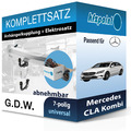 Für Mercedes CLA Kombi 15- G.D.W. Anhängerkupplung abnehmbar + 7polig E-Satz neu