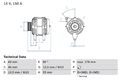 BOSCH Lichtmaschine Generator Lima 0 986 041 930 +69.37€ Pfand für FIAT SCUDO 8E