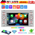 DAB+ 64G Android 13 Autoradio Carplay Navi Für Ford Focus C S Max Transit Fiesta