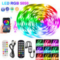 USB LED Stripe RGB Leiste Streifen 5050 Band Wasserdicht Lichterkette Bluetooth