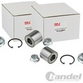 2X NTY RADLAGER-SATZ HINTEN BEIDSEITIG PASSEND FÜR RENAULT FLUENCE GRAND MEGANE