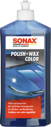 Farbpolitur Autopolitur Auto Politur und Wachs SONAX Polish+Wax Color blau 500ml