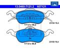 Bremsbelagsatz, Scheibenbremse ATE 13.0460-7121.2 für Ford