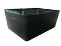 Ikea KUGGIS Box mit Deckel transparent schwarz Aufbewahrungsbox 37x54x21 cm NEU!