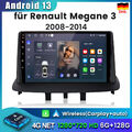 Für Renault Megane 3 2008-2014 Android13 Navi 6+128G Autoradio GPS Carplay 8Kern