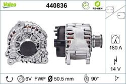 Valeo Lichtmaschine Generator für Audi A3 Limo A6 C6 Kombi Skoda 2012-> 440836