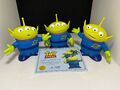 3x Toy Story Collection Space Aliens Set Pizza Planet Thinkway Signature Figuren