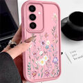 Handyhülle Für Samsung A16 A15 A55 A35 A54 S25 S24 FE S23 Blume TPU Weiche Case