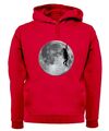 Bergsteigen Mond - Erwachsenen Hoodie / Pullover - Mountain Climb Raum Love