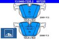 Ate 13.0460-7225.2 Bremsbelagsatz für Scheibenbremse Bremsbelagsatz für BMW 