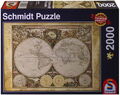 2000 Teile Schmidt Spiele Puzzle Historische Weltkarte 58178